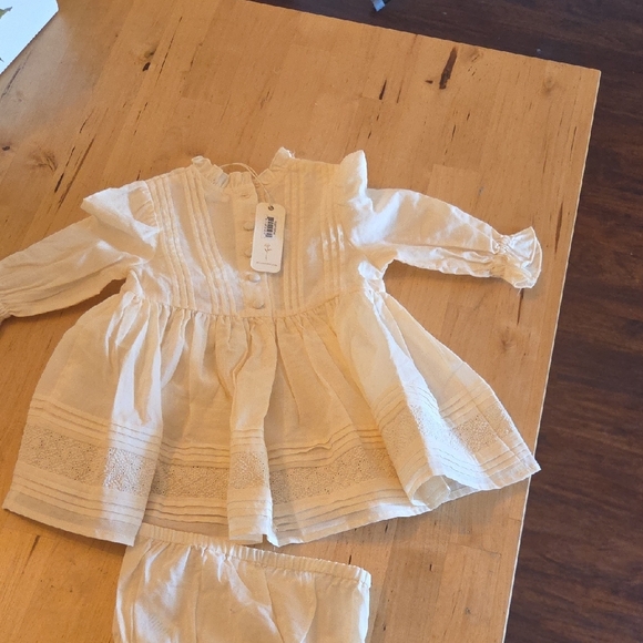 Elegant White Kids Blouse - Picture 5 of 6